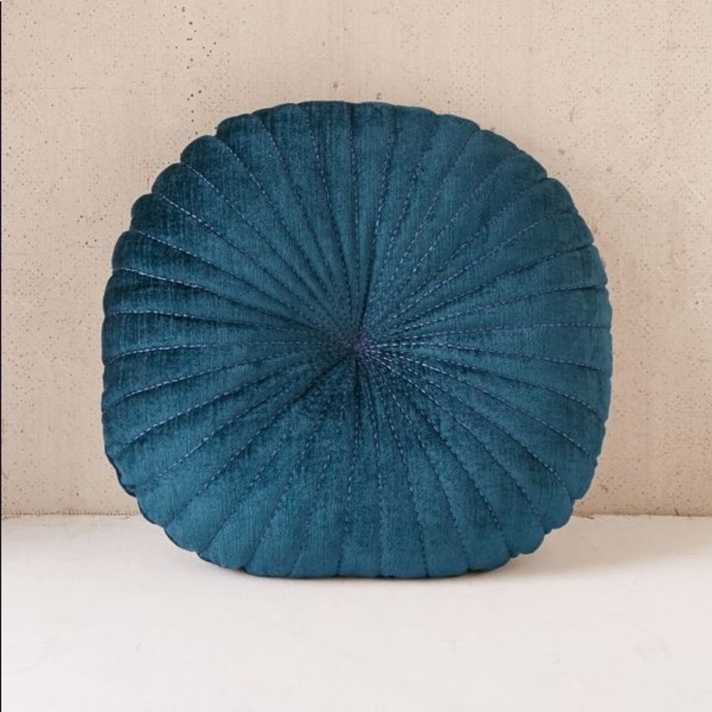 Urban Outfitters Shelly Round Velvet Pillow